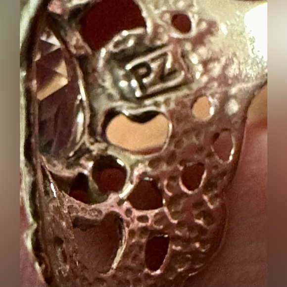 Or Paz PZ 925 Sterling Silver Statement Ring Ornate Filigree & Blue Stone Size 9 - Picture 4 of 7